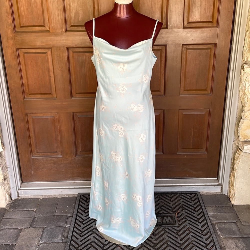 WAYF Slip On Floral Print Maxi Dress size Large